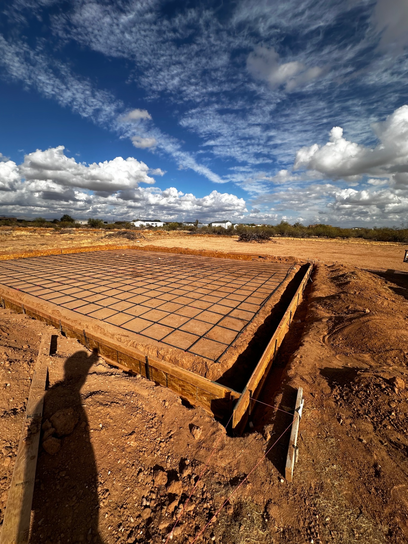 Reinforced Residential Slab Ready to Pour by Arizona Precision Concrete in Peoria, AZ